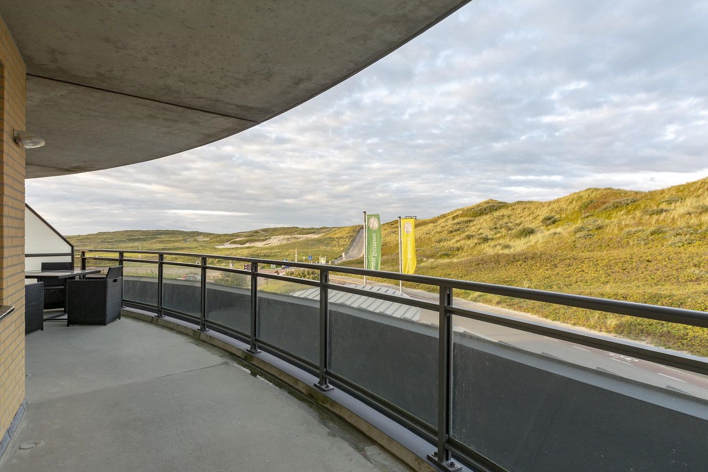 Blick vom Balkon von Wijde Blick 208 Callantsoog, Ferienhaus an der Nordseekueste.