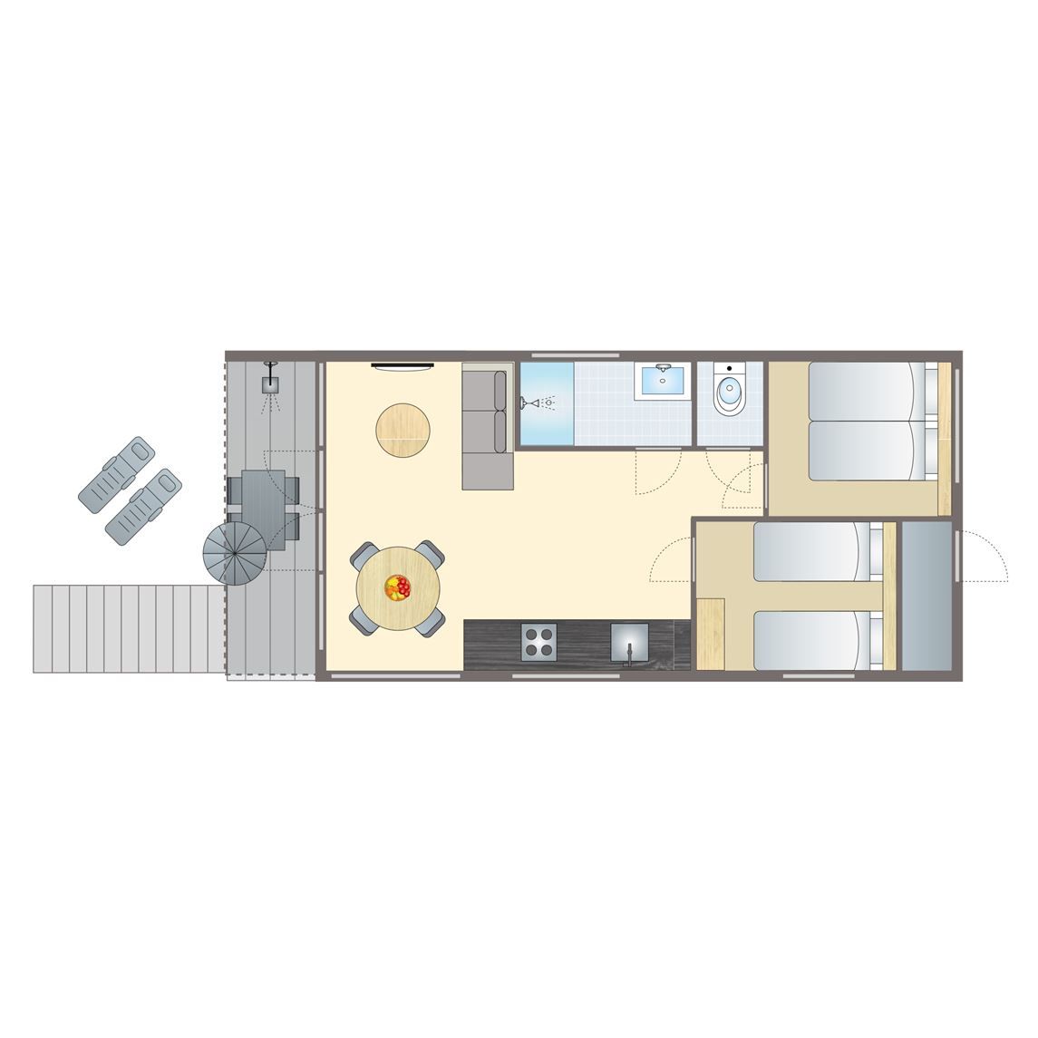 Unterkunft 450725 - Bungalow Noordzeekust - 4-persoons Beach House | 4SH3