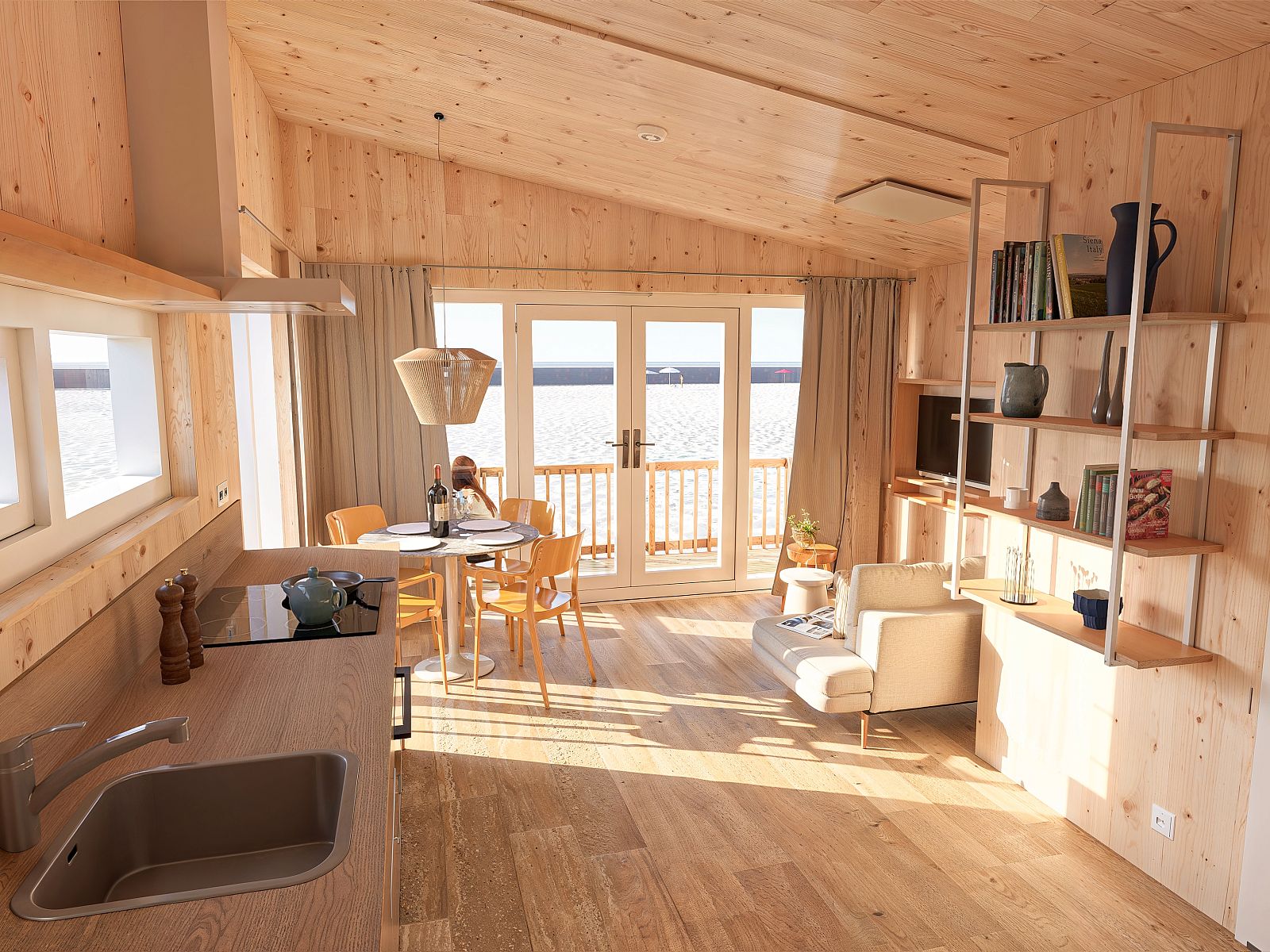 Unterkunft 450725 - Bungalow Noordzeekust - 4-persoons Beach House | 4SH3