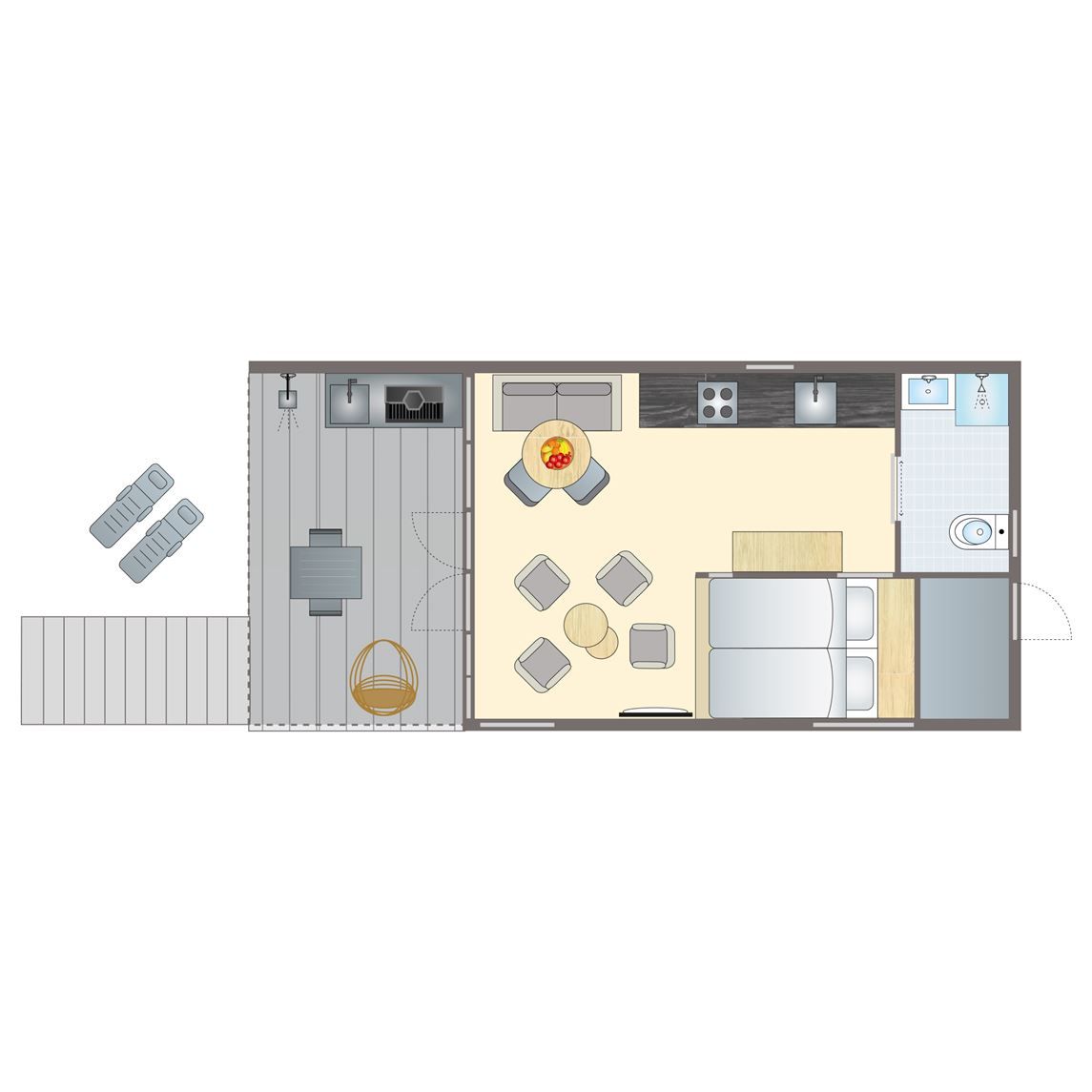 Verblijf 450728 - Bungalow Noordzeekust - 2-persoons Beach House | 2SH