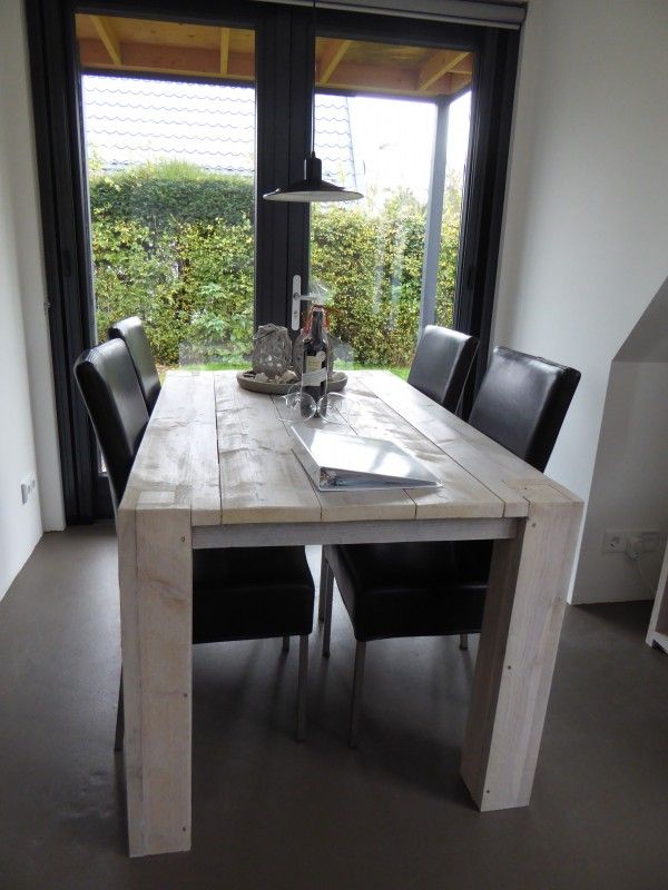 Stijlvolle eetkamer in Sandepark 29 vakantiehuis, Groote Keeten, Noordzeekust, Noord-Holland.