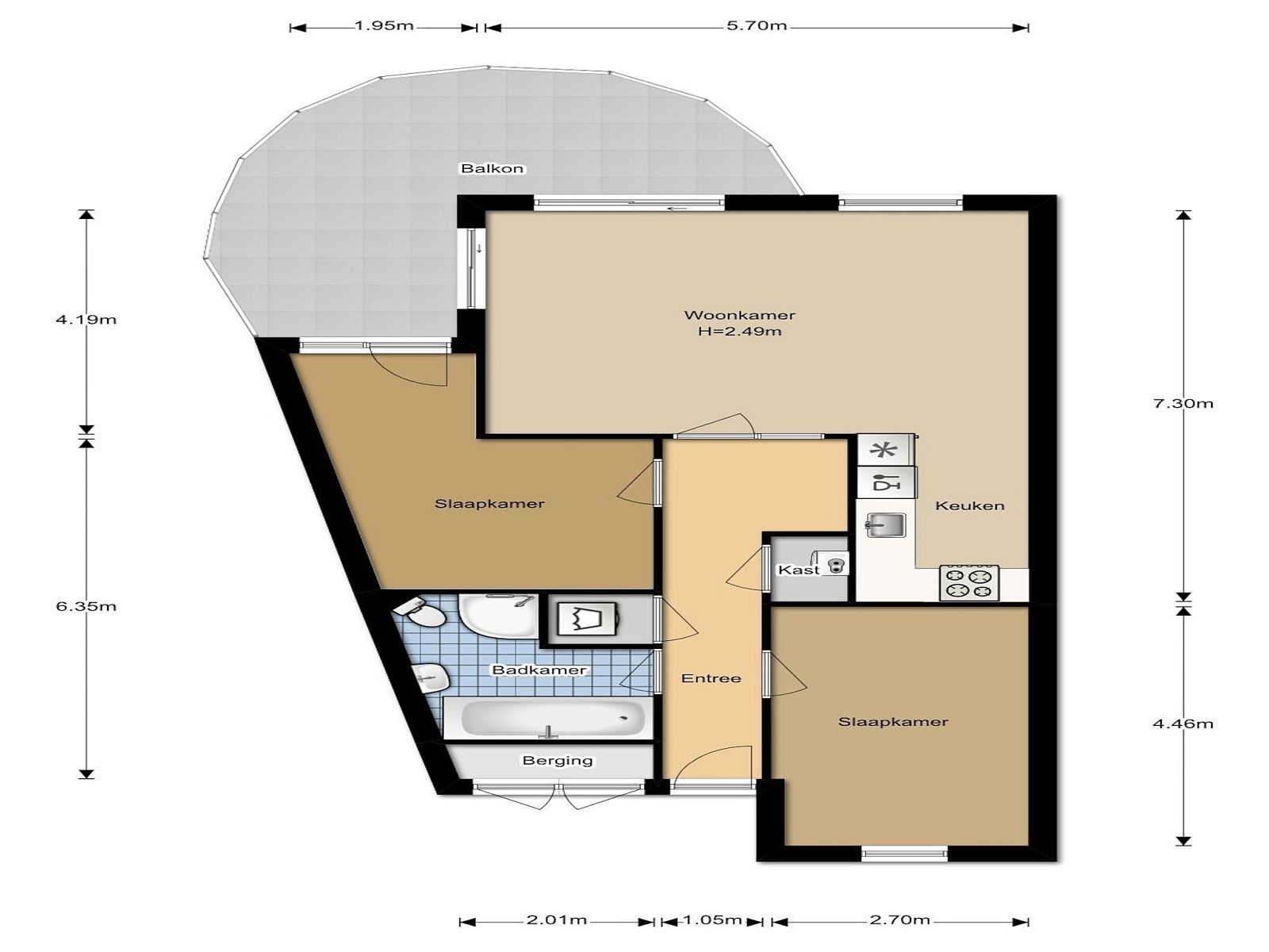 Unterkunft 4540243 - Appartement Noordzeekust - Résidence Juliana 40