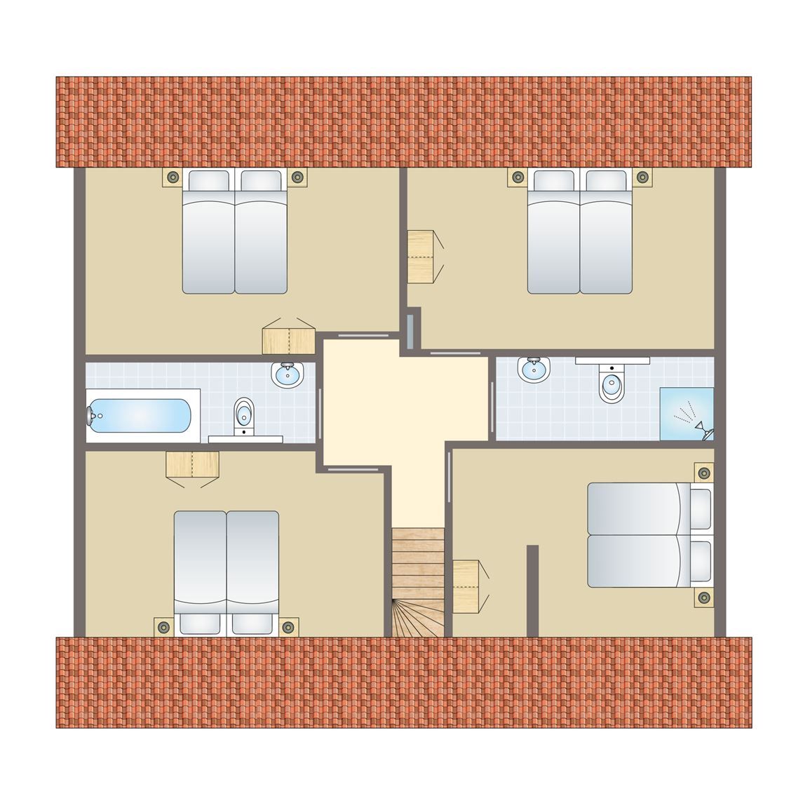 Guest house 454085 - Bungalow Noordzeekust - Beach Resort Ooghduyne | 12-persoons villa | 12C