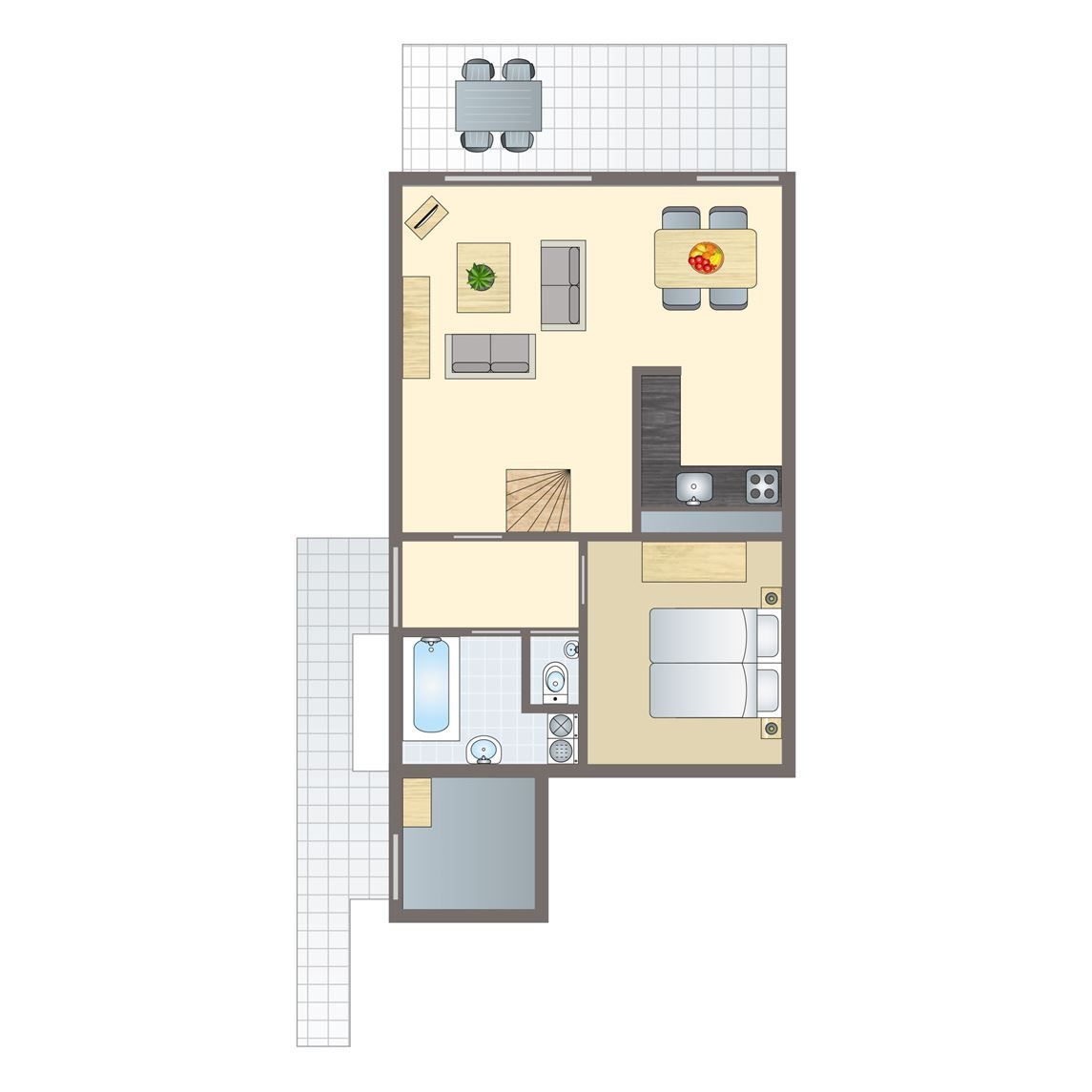 Verblijf 454086 - Bungalow Noordzeekust - Beach Resort Ooghduyne | 4-persoons villa | 4L1