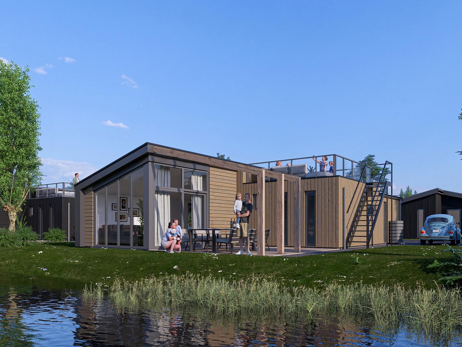 Genieen Sie das freistehende Haus in Enkhuizen an der IJsselmeerkste mit Terrasse und Blick auf das Wasser in Nordholland.