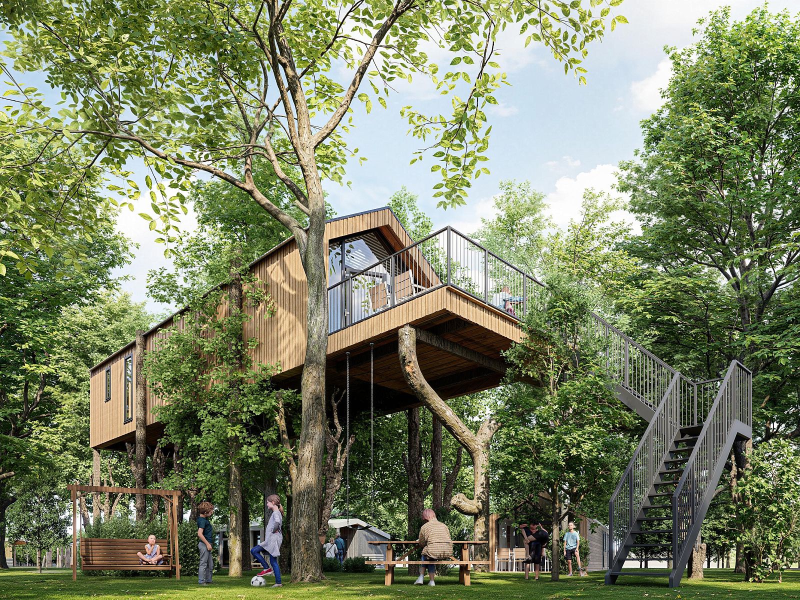 Freistehendes Haus in Enkhuizen, Ferienhaus umgeben von Bumen, bietet ein einzigartiges Wohnerlebnis an der Kste des IJsselmeers in Nordholland.