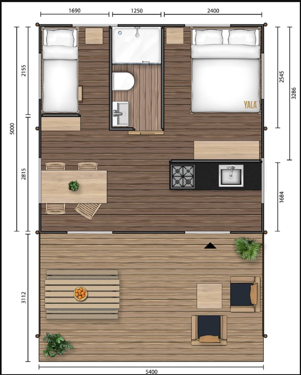 Guest house 461621 - Tent house IJsselmeerkust - De Bos Tent | 4 Pers. | Kachel