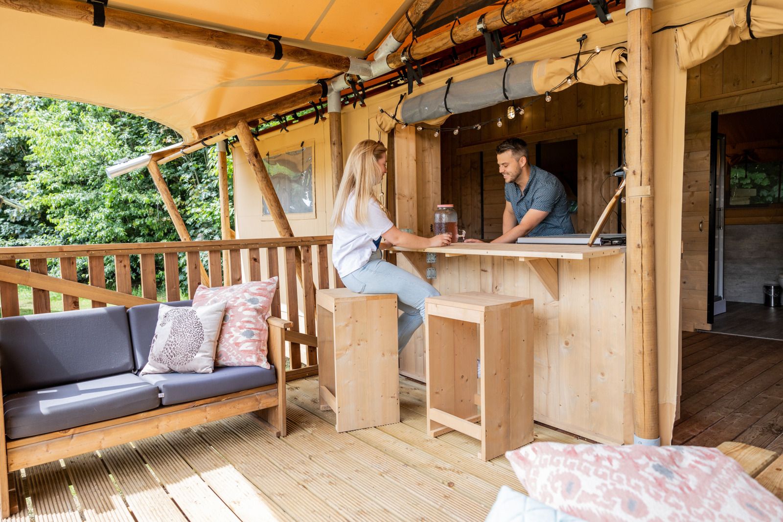 Verblijf 461637 - Tenthuis IJsselmeerkust - De Heide Tent met Kachel