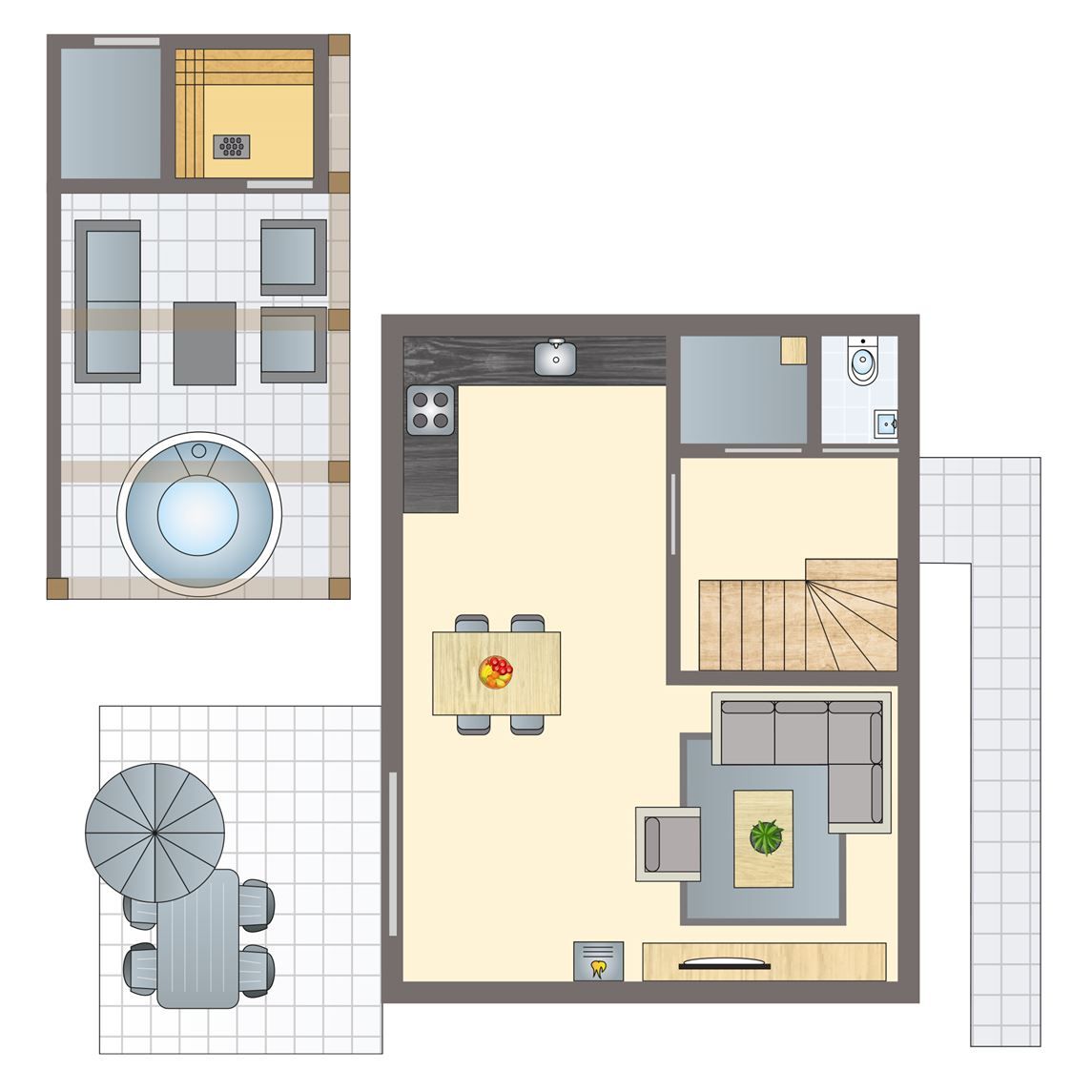 Unterkunft 4842118 - Bungalow Noord-Holland noord - Berger Duinen | 4-persoons wellnesswoning | 4ELW