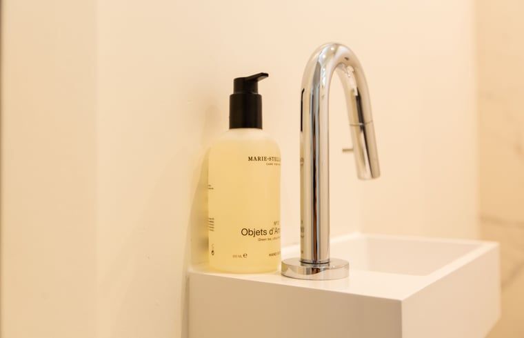 Grote groene tuin rondom Huisje in Schoorl, Noord-Holland noord.