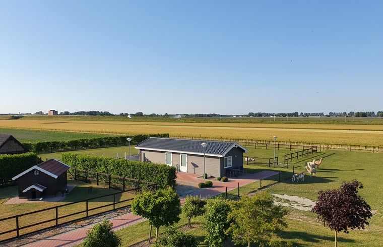 Ferienhaus in Nieuw Vennep, ein Ferienhaus in Nordholland mit herrlichem Blick auf gruene Felder und einer grosszuegigen Terrasse.