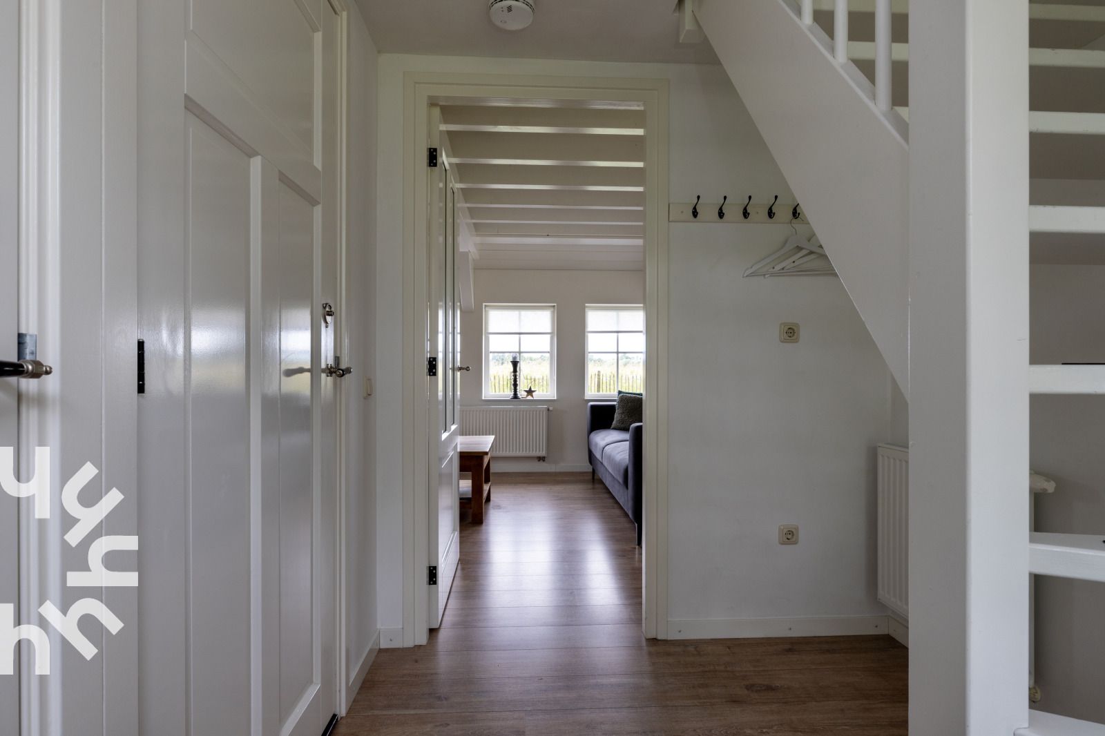 Terras van vakantiehuis OV404 in Den Ham, Twente met toegang tot de eetkamer.