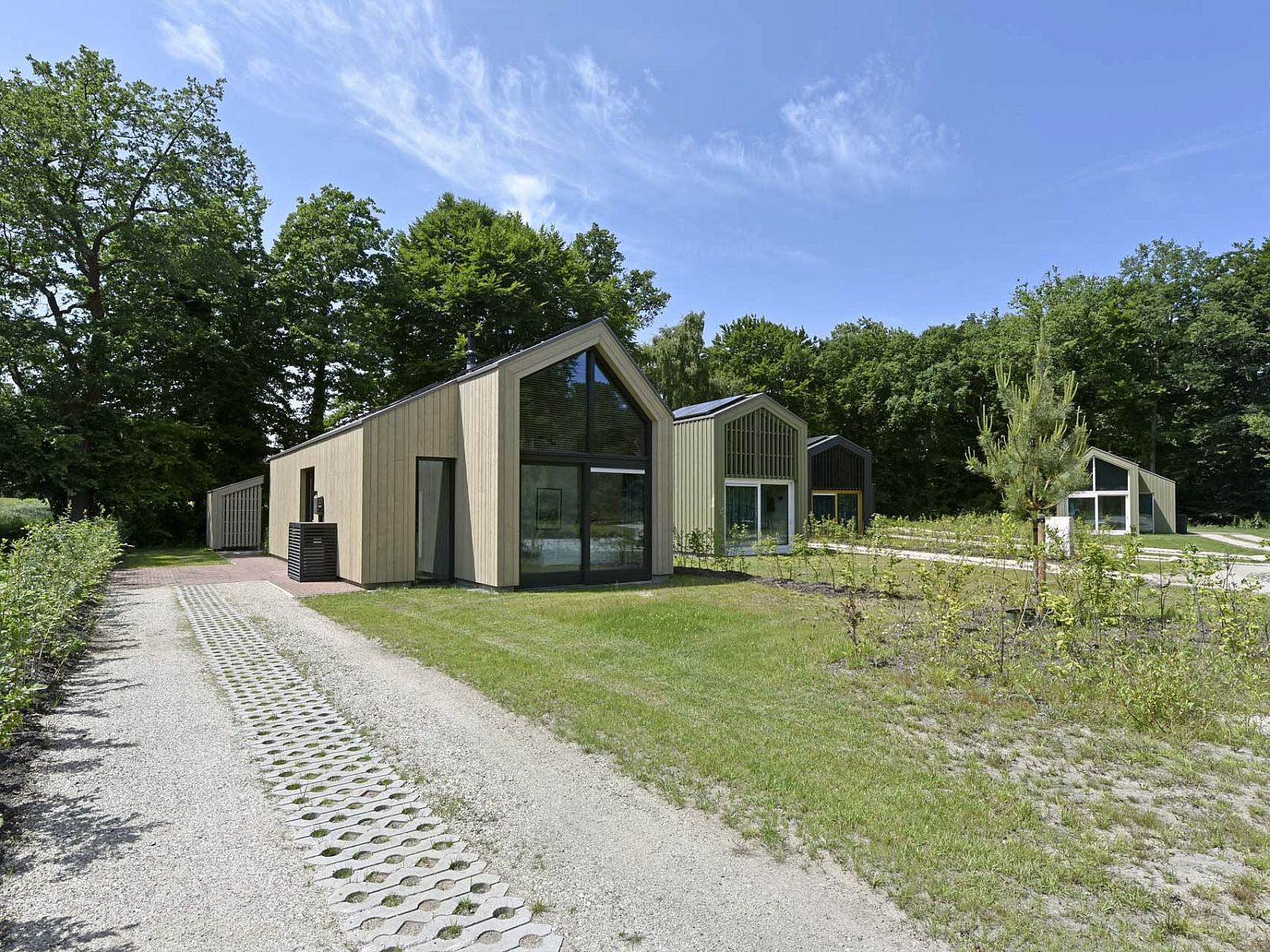 Freistehendes Haus in Beuningen, Twente, Overijssel mit groem Garten und grner Umgebung.