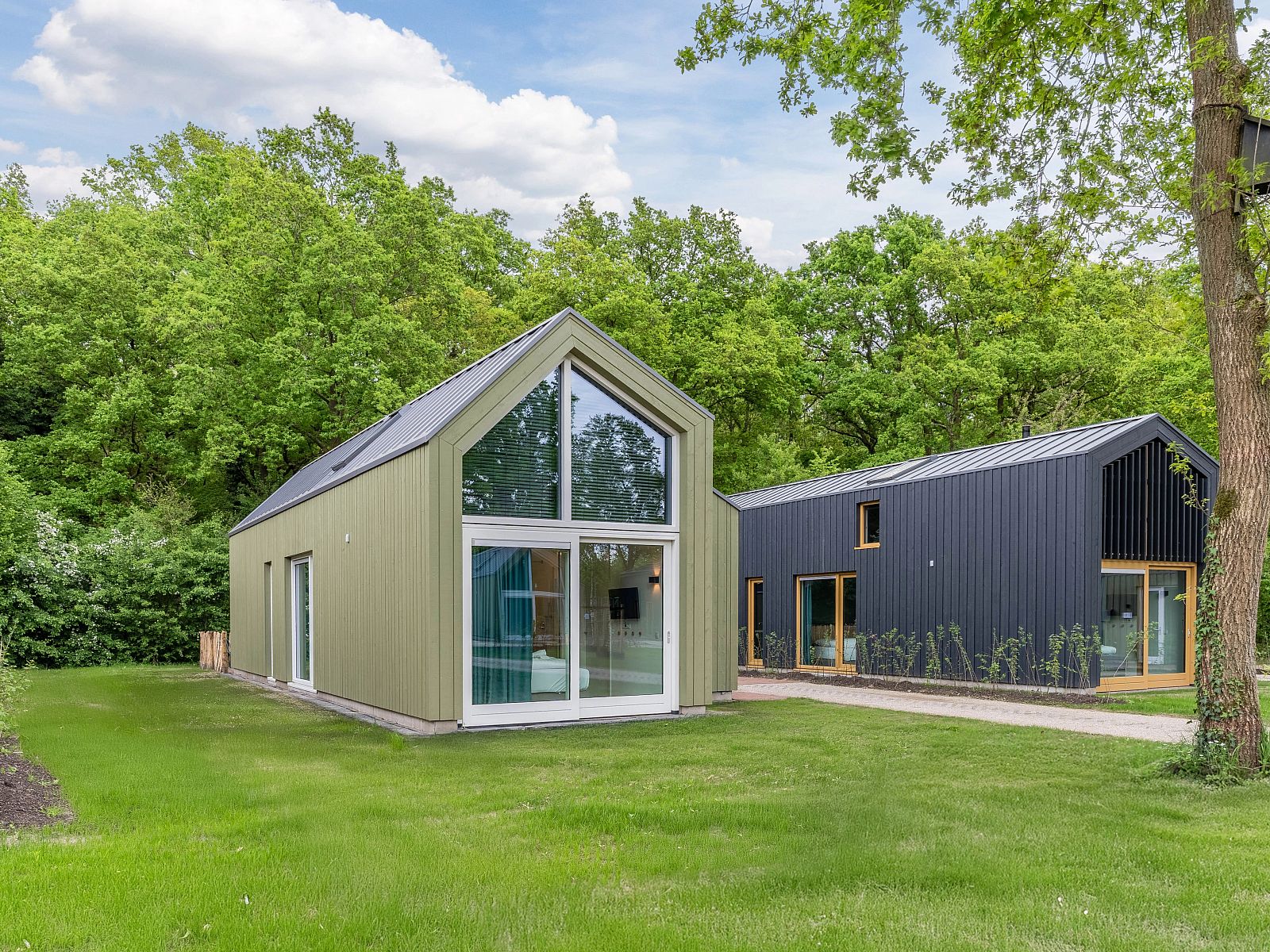 Sleek kitchen in 4-bed dog house 4LD, Beuningen, Twente, with modern appliances.