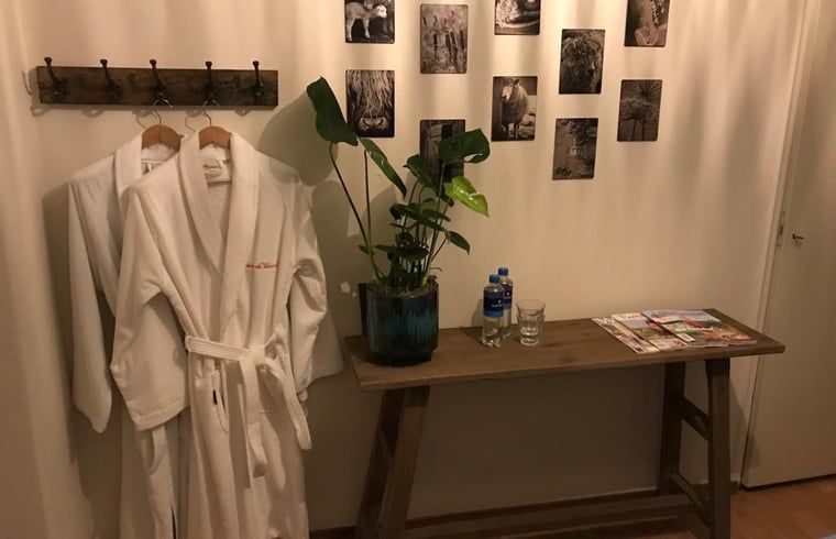 Fensterdekoration in Haus in Weerselo, Ferienhaus in Twente, Overijssel fuer ein stimmungsvolles Ambiente.