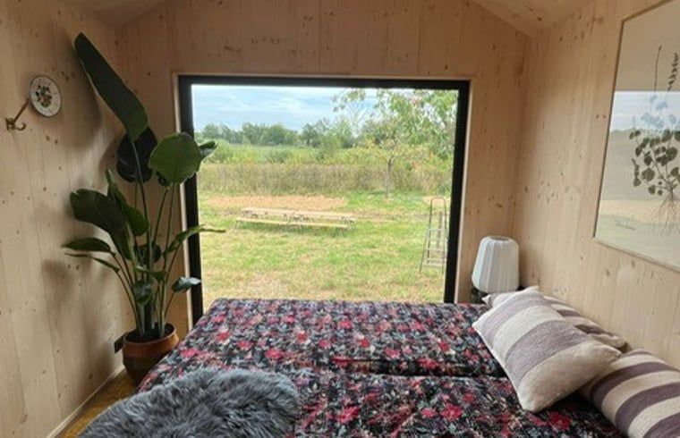 Ferienhaus in Rijssen, Twente mit Holzterrasse und gruener Umgebung, ideal fuer einen entspannten Aufenthalt in Overijssel.