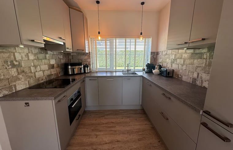 Modern kitchen in Holiday cottage in Enschede, equipped with all conveniences.