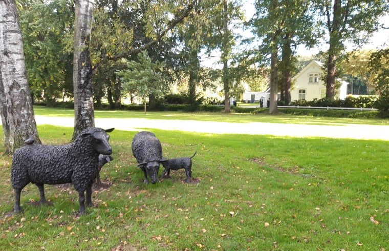 Schafstatue in der Naehe des Ferienhauses in Oldenzaal, Ferienhaus in Twente, Kulturerlebnis.