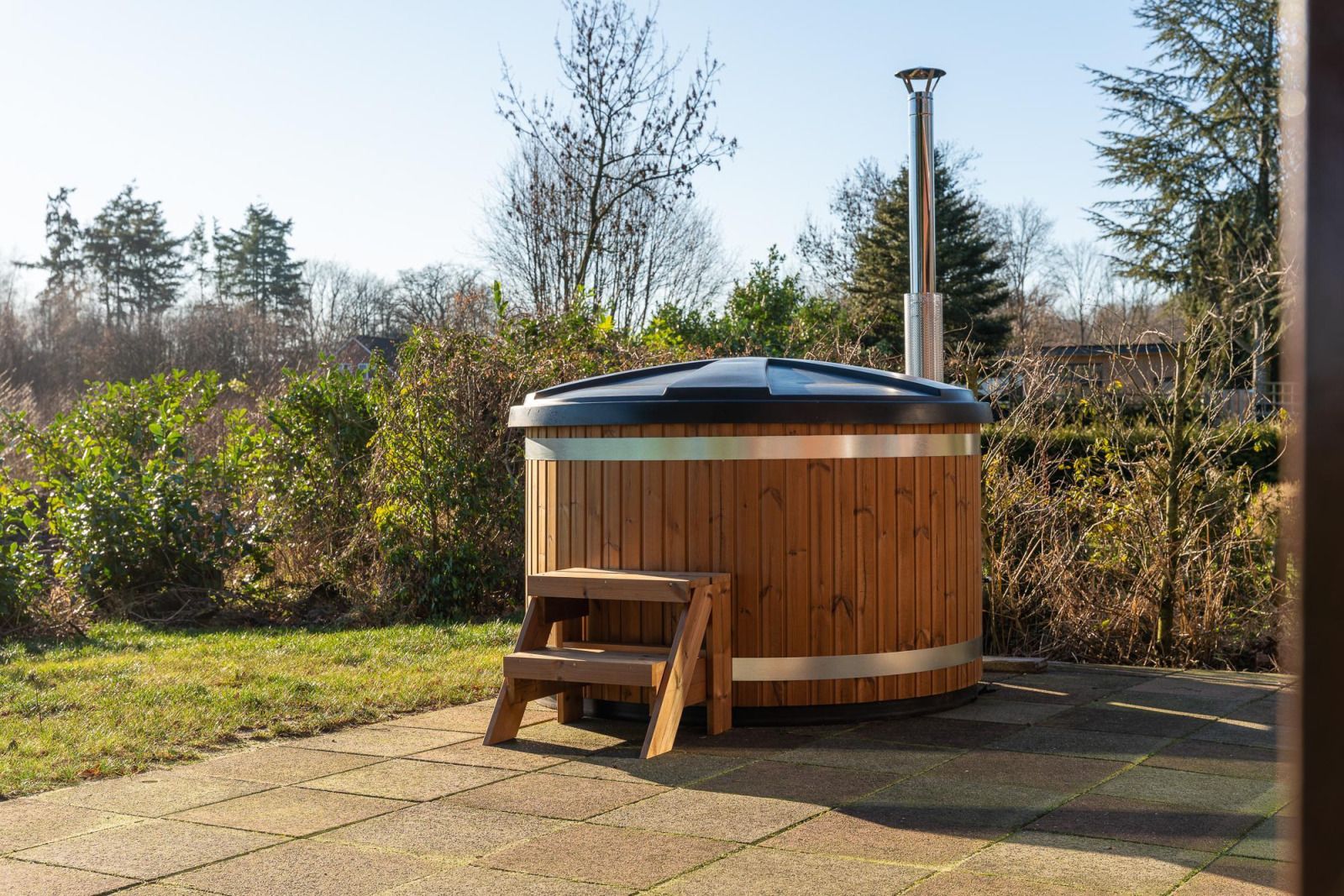 Guest house 523148 - Holiday property Twente - Boslodge + privé sauna en hottub