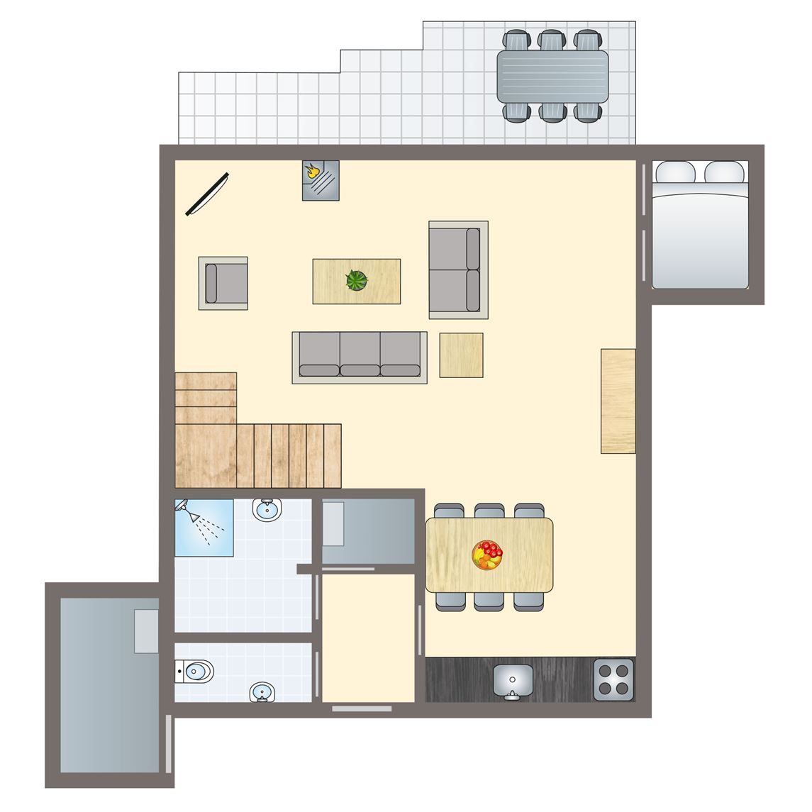 Verblijf 523157 - Bungalow Twente - Landgoed De Elsgraven | 4-6-persoons bungalow | 4-6C1