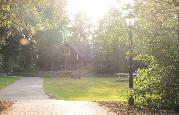 Ruhiger Garten im Ferienhaus in Deurningen, ideal fuer Entspannung im Herzen von Twente, Overijssel.