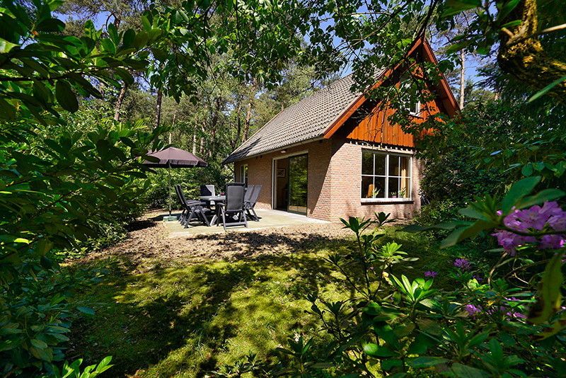 Grundriss des Erdgeschosses des Ferienhauses Boshuus Comfort Plus, Deurningen, Twente, Overijssel.