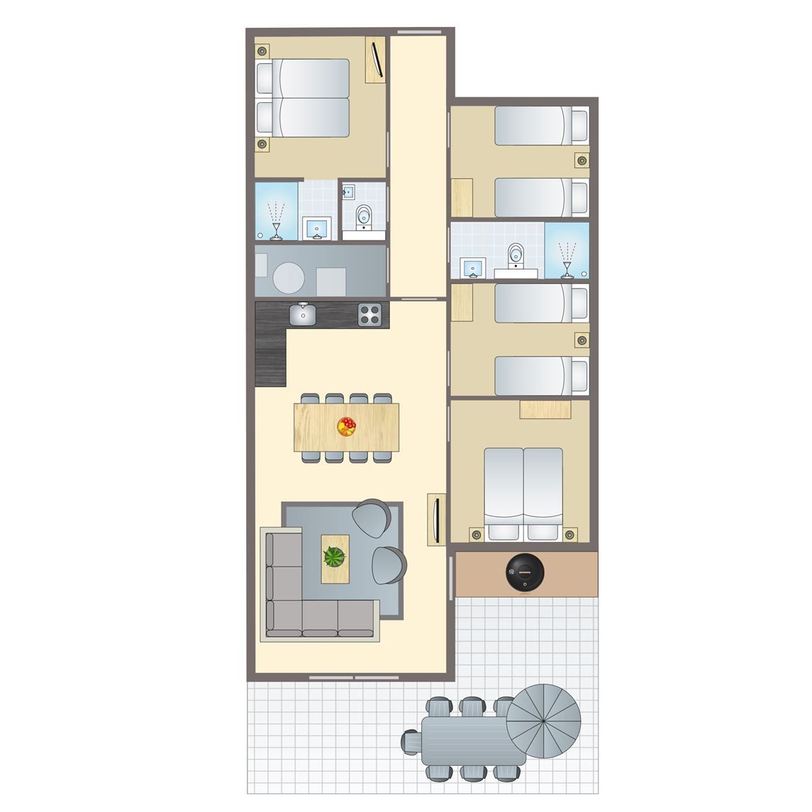Verblijf 524256 - Bungalow Twente - Sallandse Heuvelrug | 8-persoons woning | 8CE