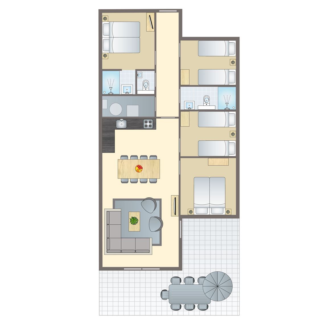 Verblijf 524285 - Bungalow Twente - Sallandse Heuvelrug | 8-persoons woning | 8C