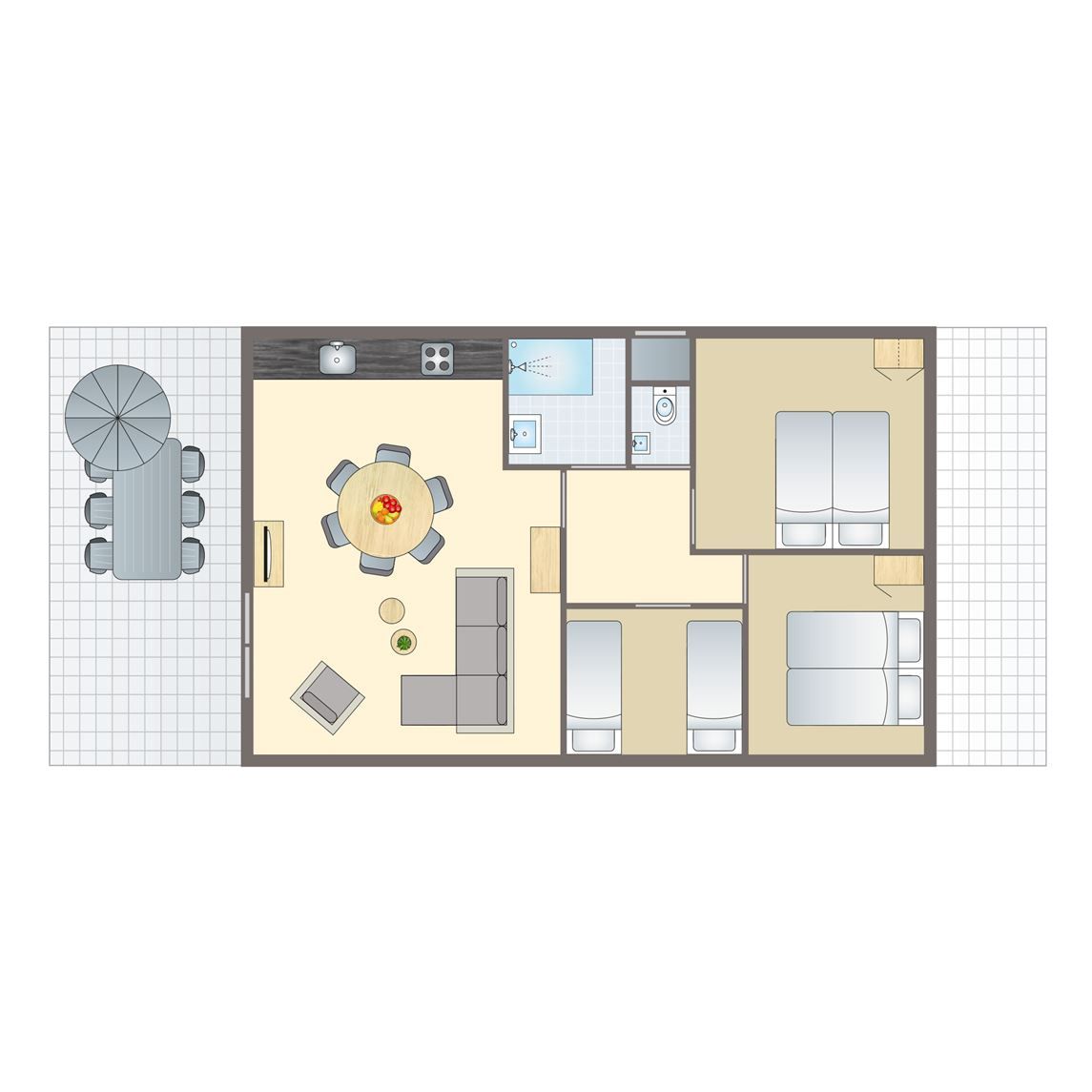 Verblijf 524287 - Bungalow Twente - Sallandse Heuvelrug | 6-persoons woning | 6B