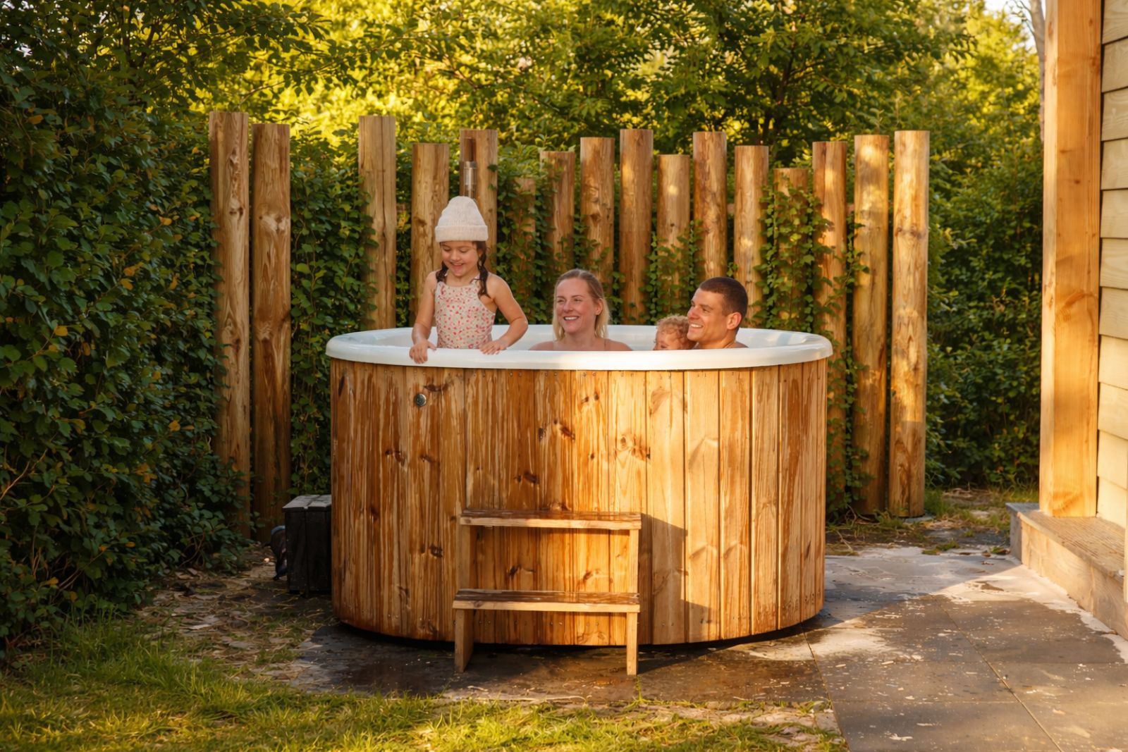 Verblijf 524626 - Vakantiewoning Twente - Happy Oak wellnesslodge met bubbeltub, ligbad, sauna en