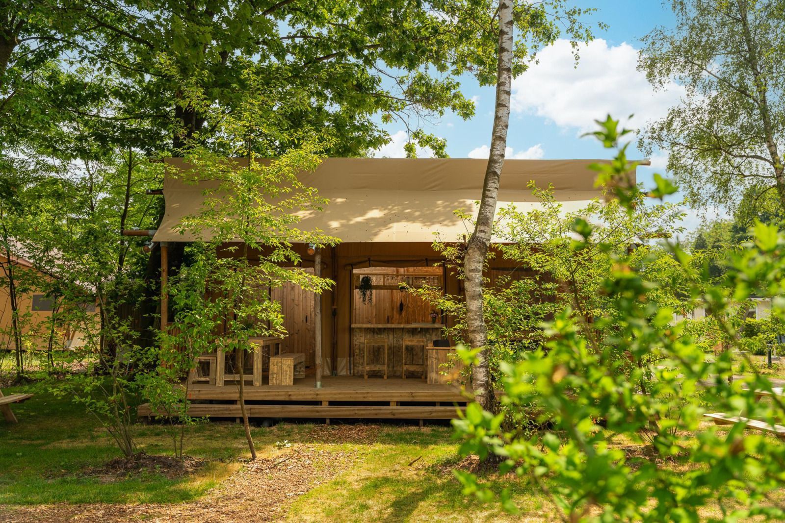 Verblijf 524693 - Tenthuis Twente - Safaritent 'de bartenter' + privé sanitair