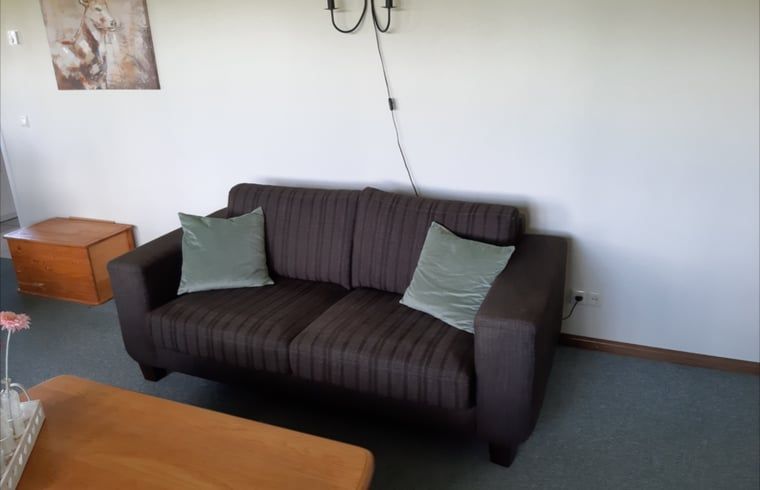 Cozy sofa in Holiday home in Lattrop Breklenkamp, ideal for coziness in Twente, Overijssel.