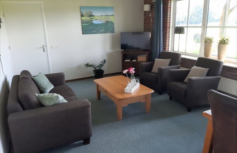 Bright living room in Holiday home in Lattrop Breklenkamp with modern amenities in Twente, Overijssel.