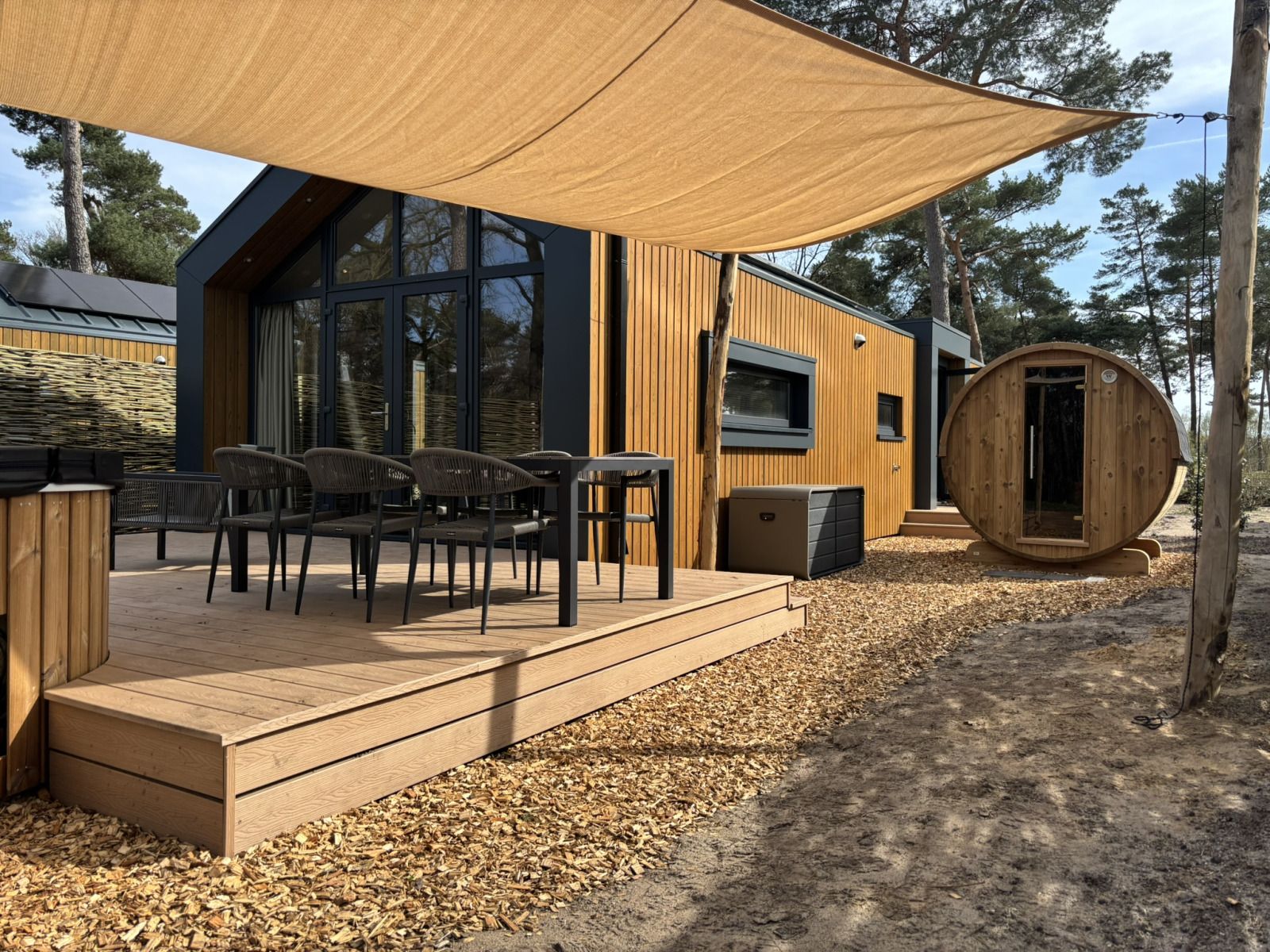 Guest house 526851 - Holiday property Twente - Boslodge met hottub & sauna