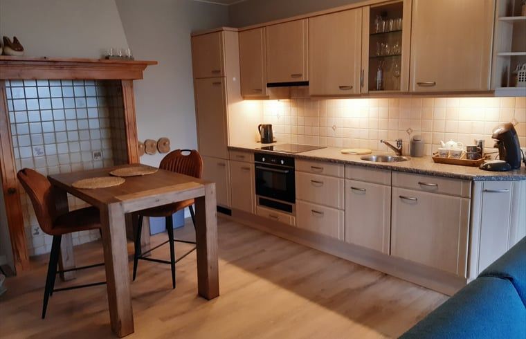Moderne keuken in Vakantiehuis in De Pollen, Vriezenveen, Twente, volledig uitgerust voor koken.