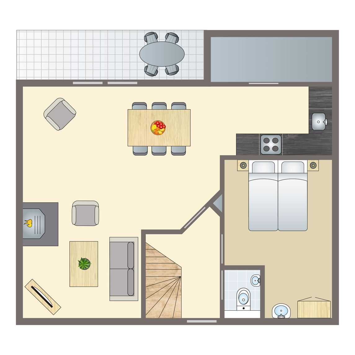 Guest house 5302140 - Bungalow Salland - Twenhaarsveld | 4-persoons bungalow | 4L