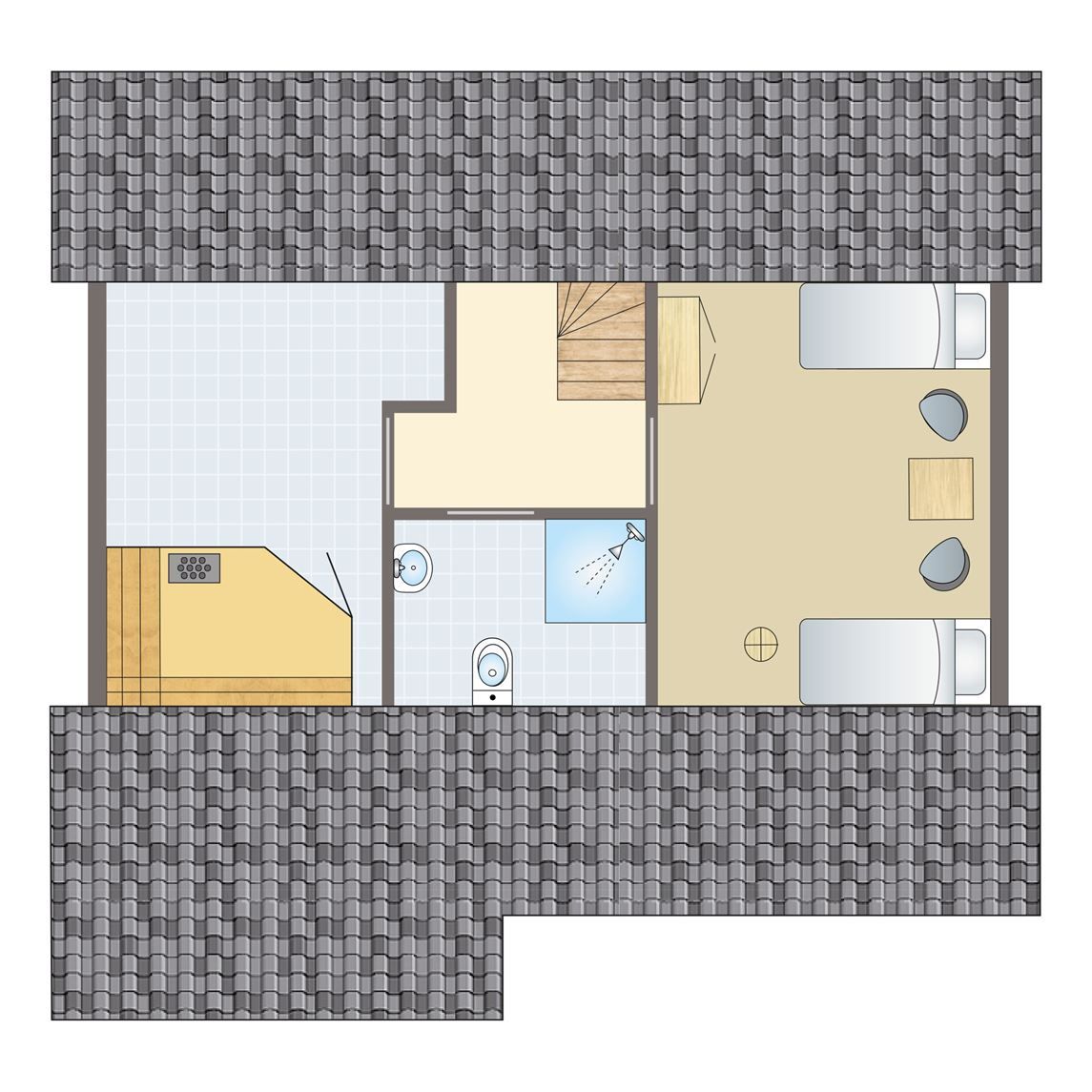 Unterkunft 5302141 - Bungalow Salland - Twenhaarsveld | 4-persoons kinderbungalow | 4LK