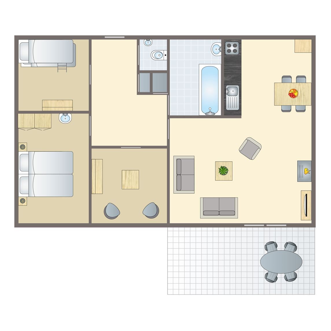 Unterkunft 5302150 - Bungalow Salland - Twenhaarsveld | 4-persoons kinderbungalow | 4CK