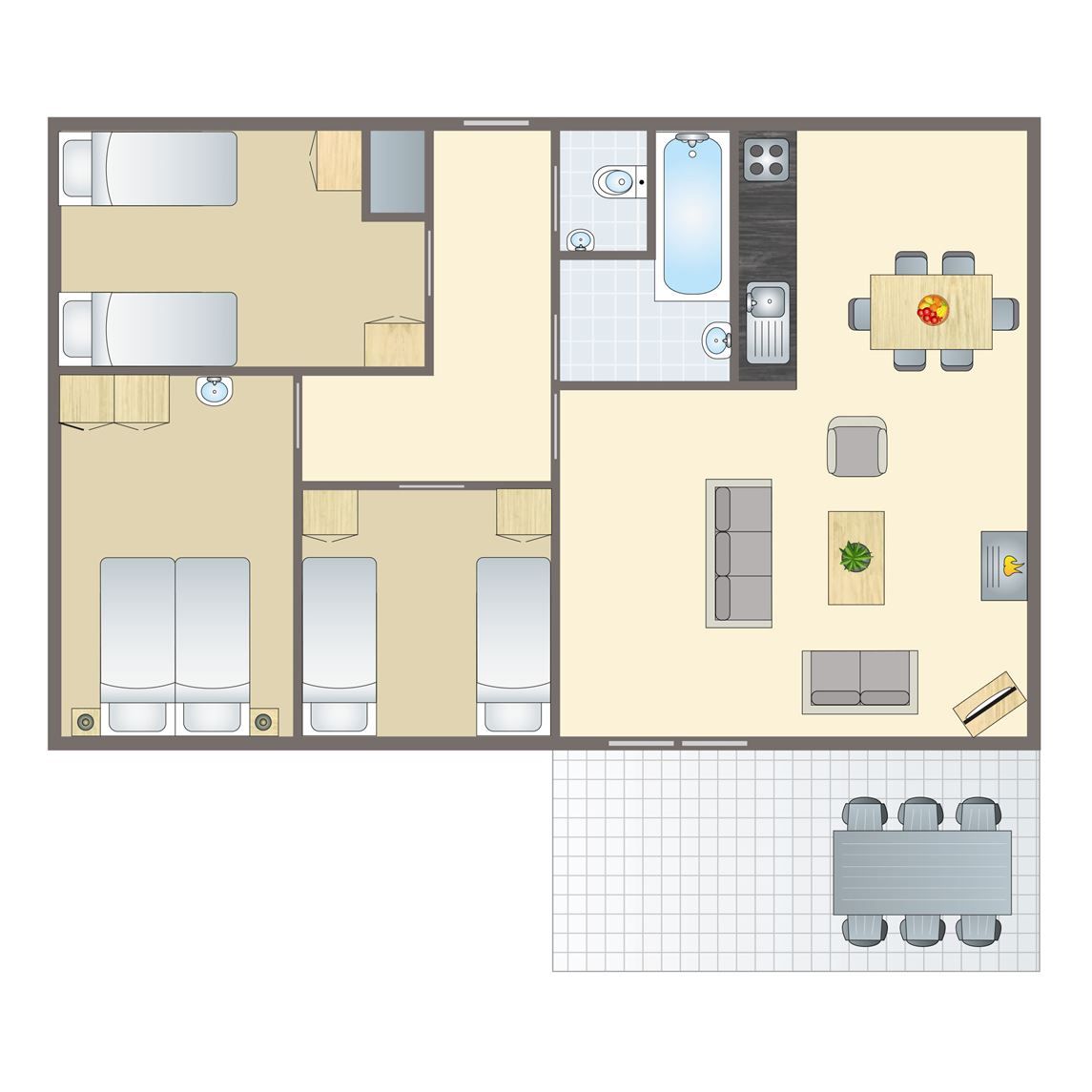 Unterkunft 5302154 - Bungalow Salland - Twenhaarsveld | 6-persoons bungalow | 6C1