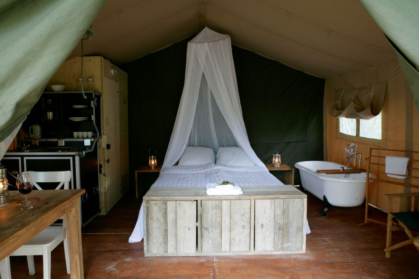 Unterkunft 5302160 - Zelthaus Salland - Romantic Safaritent met bad