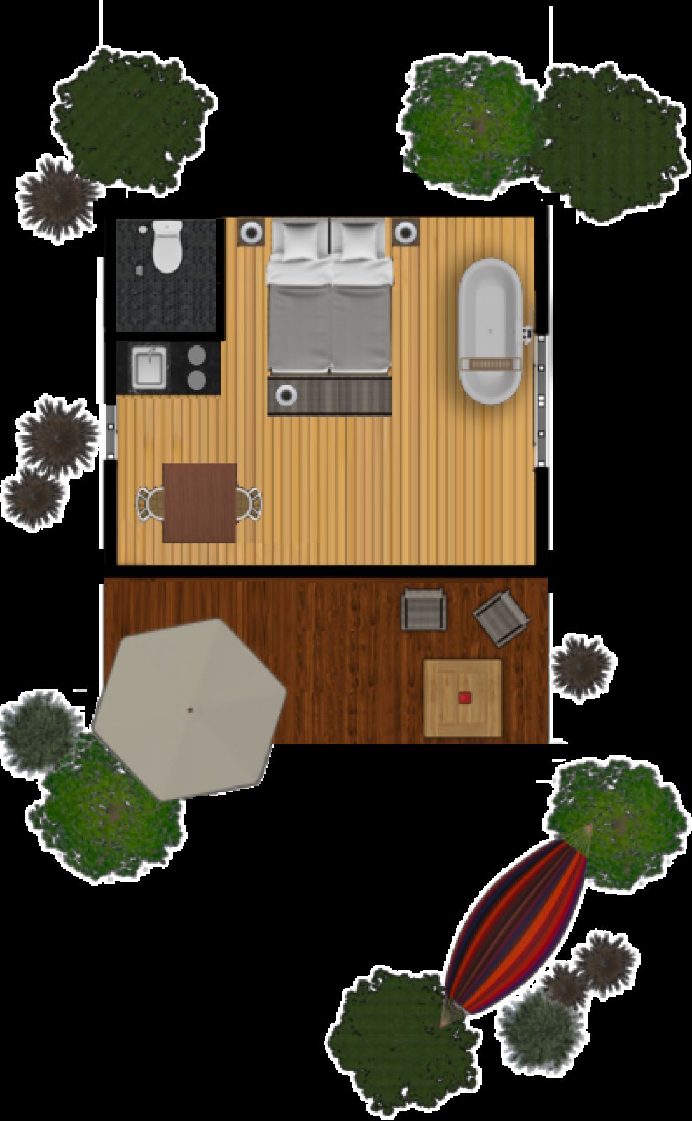Unterkunft 5302160 - Zelthaus Salland - Romantic Safaritent met bad