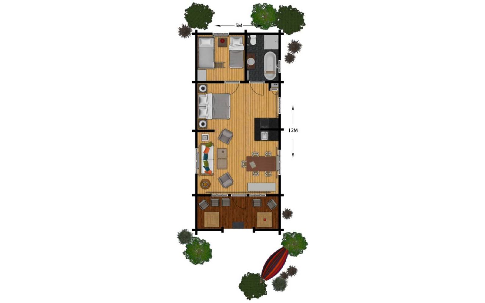 Verblijf 5302164 - Vakantiewoning Salland - Family Lodge met bad