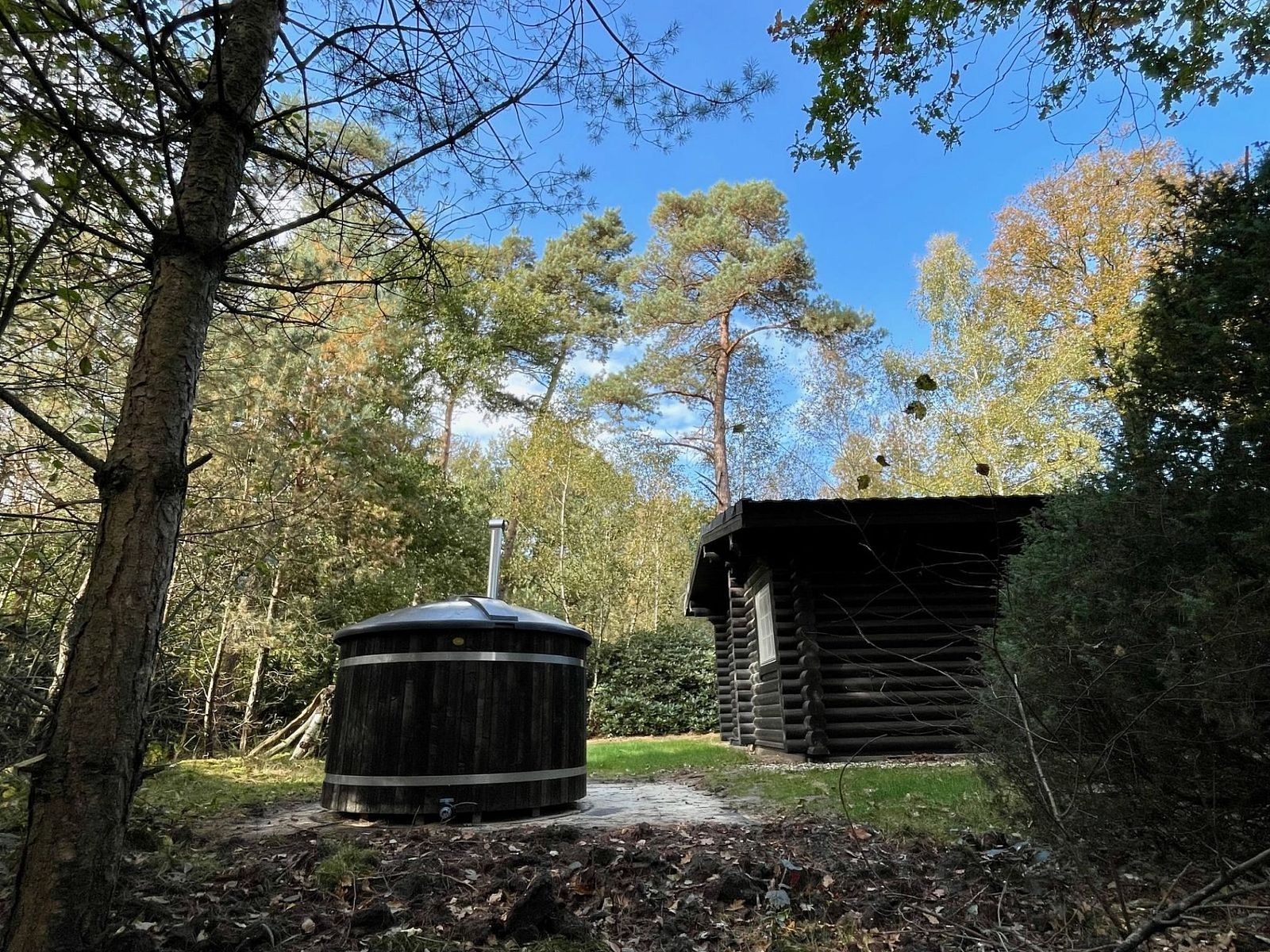 Unterkunft 5302170 - Ferienhaus Salland - Vakantiehuis Outdoors Holten - Family Lodge met bad & hottub