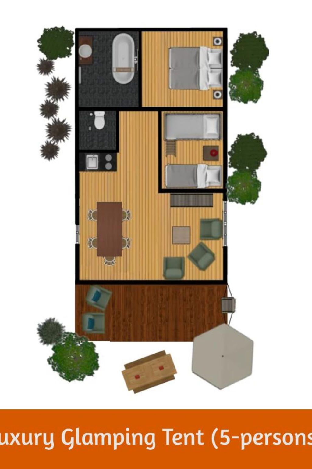 Verblijf 5302174 - Vakantiewoning Salland - Vakantiehuis Outdoors Holten - Glamping tent bad