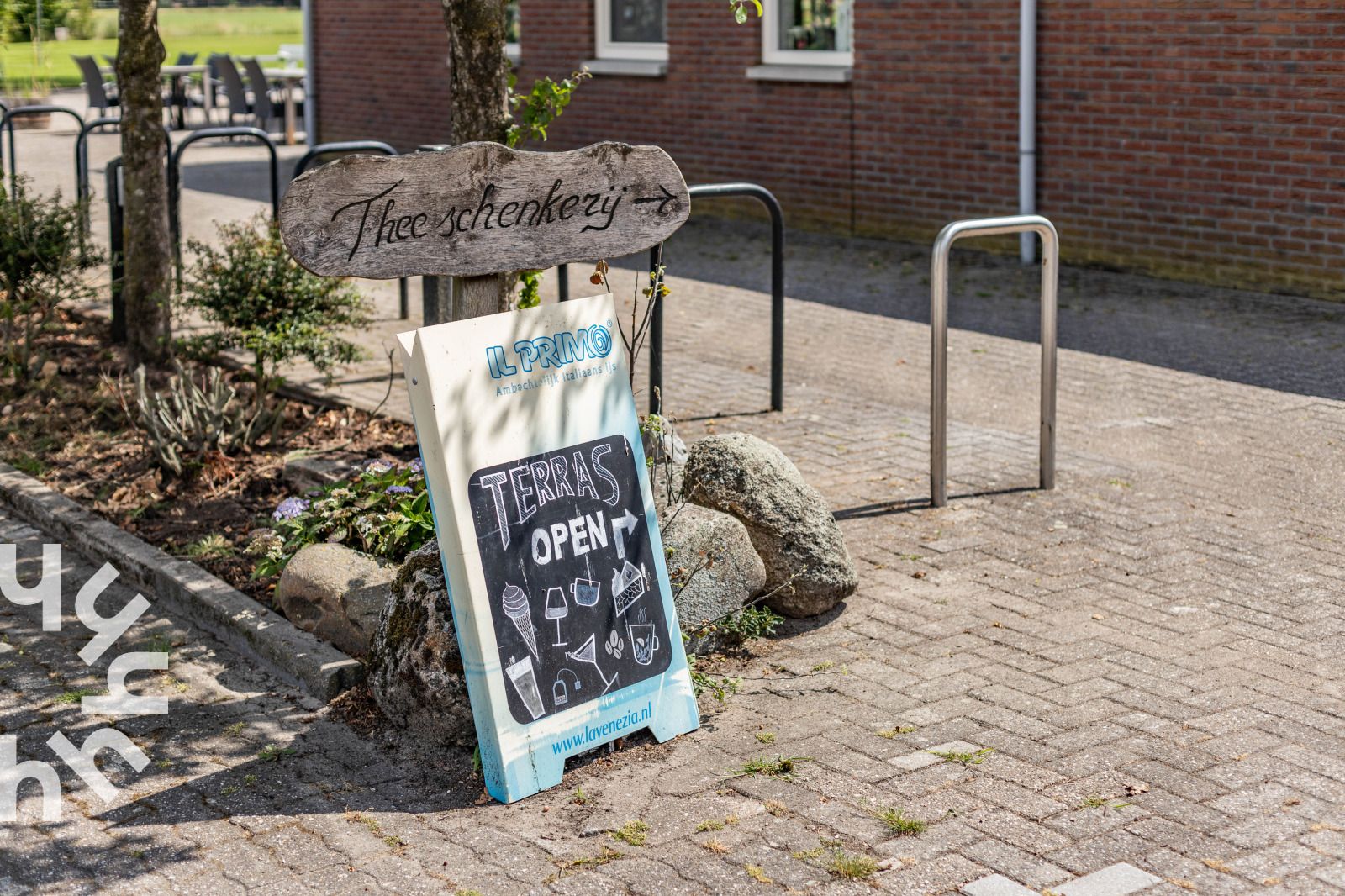 Blick auf die Landschaft beim Ferienhaus OV242, Luttenberg, Overijssel.