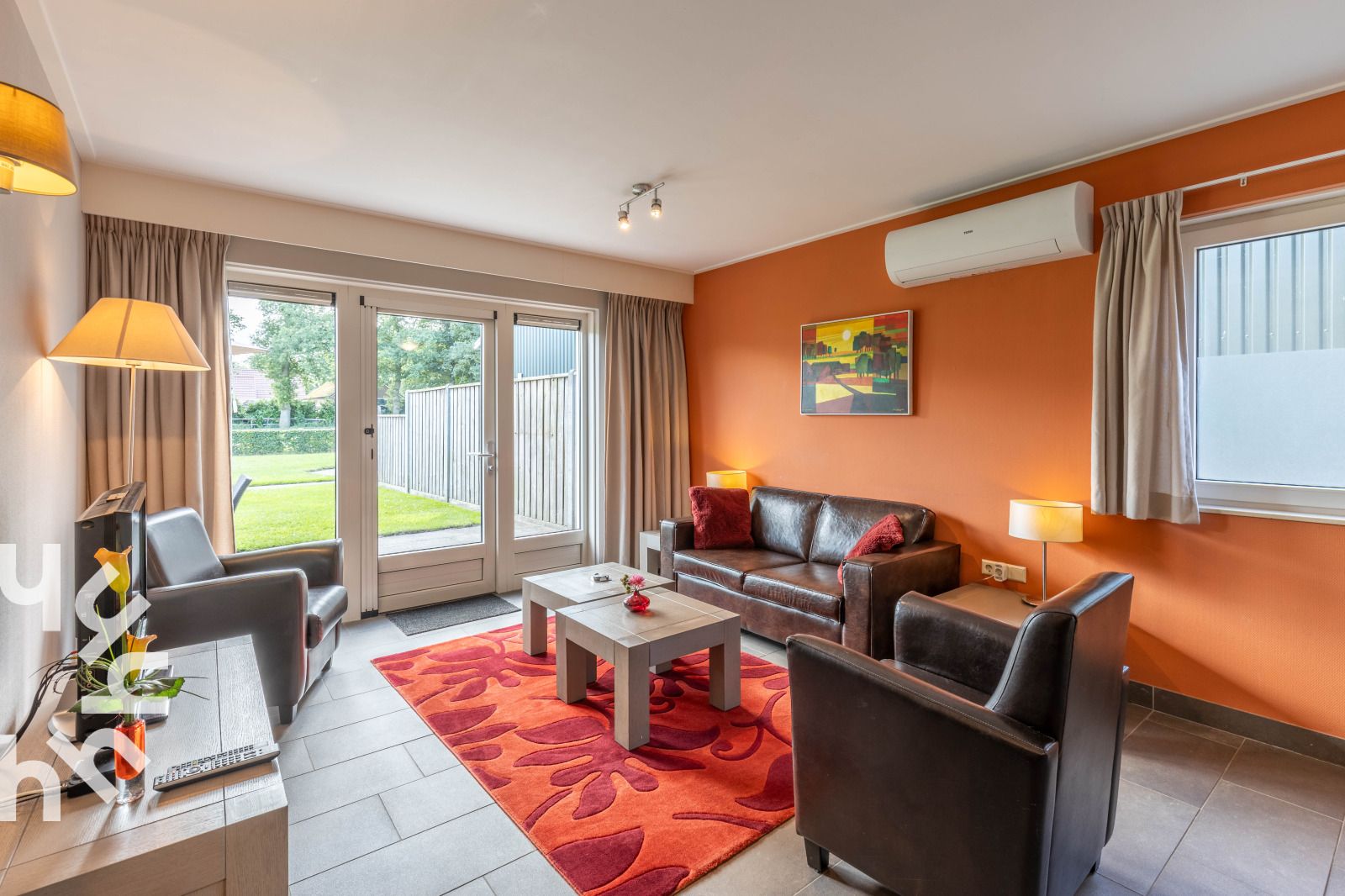 Luftaufnahme des Ferienhauses OV242 in Luttenberg, Salland.