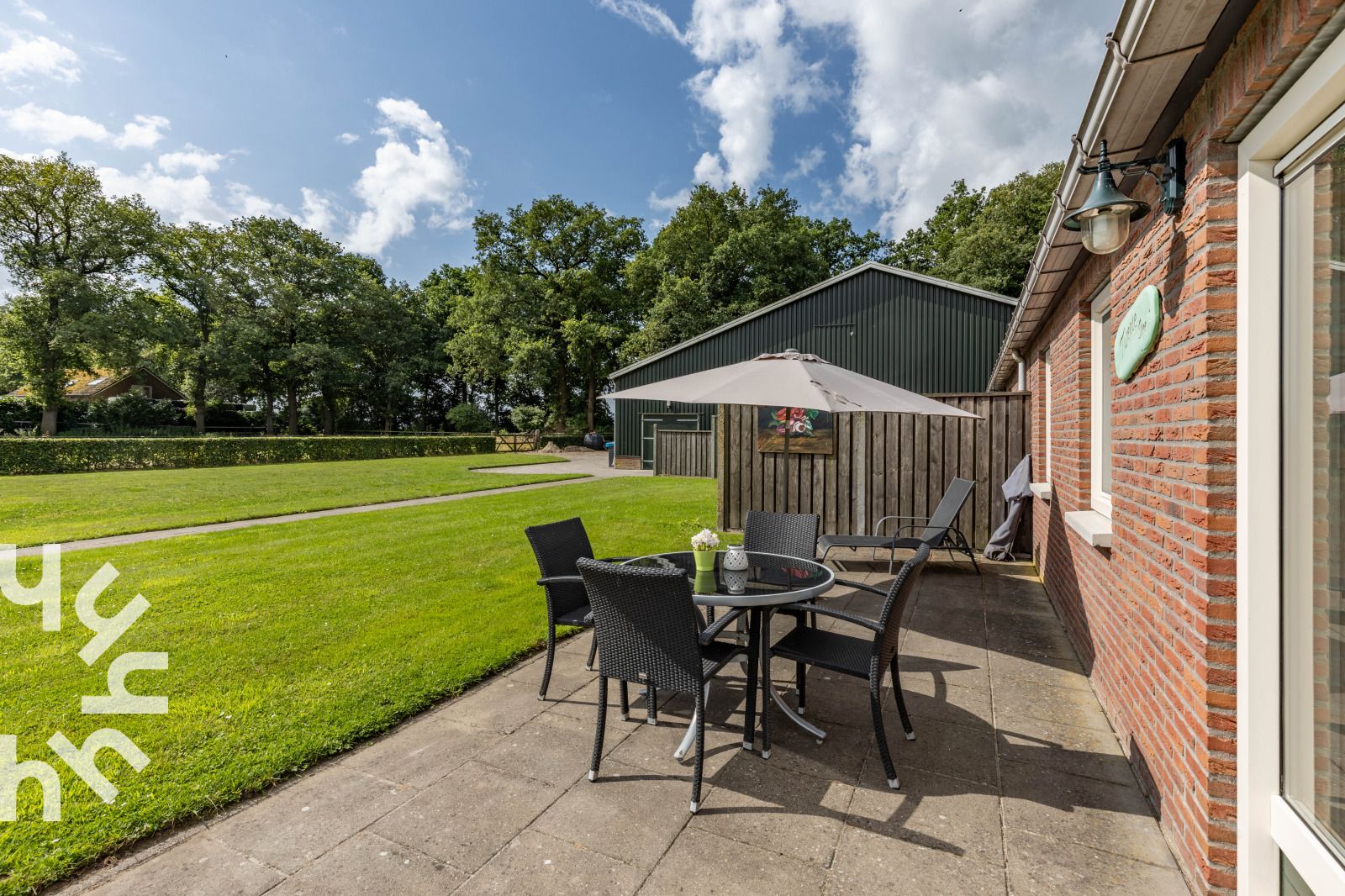 Radwegnetzschild in der Naehe des Ferienhauses OV243 in Luttenberg, ideal fuer Radfahrer.