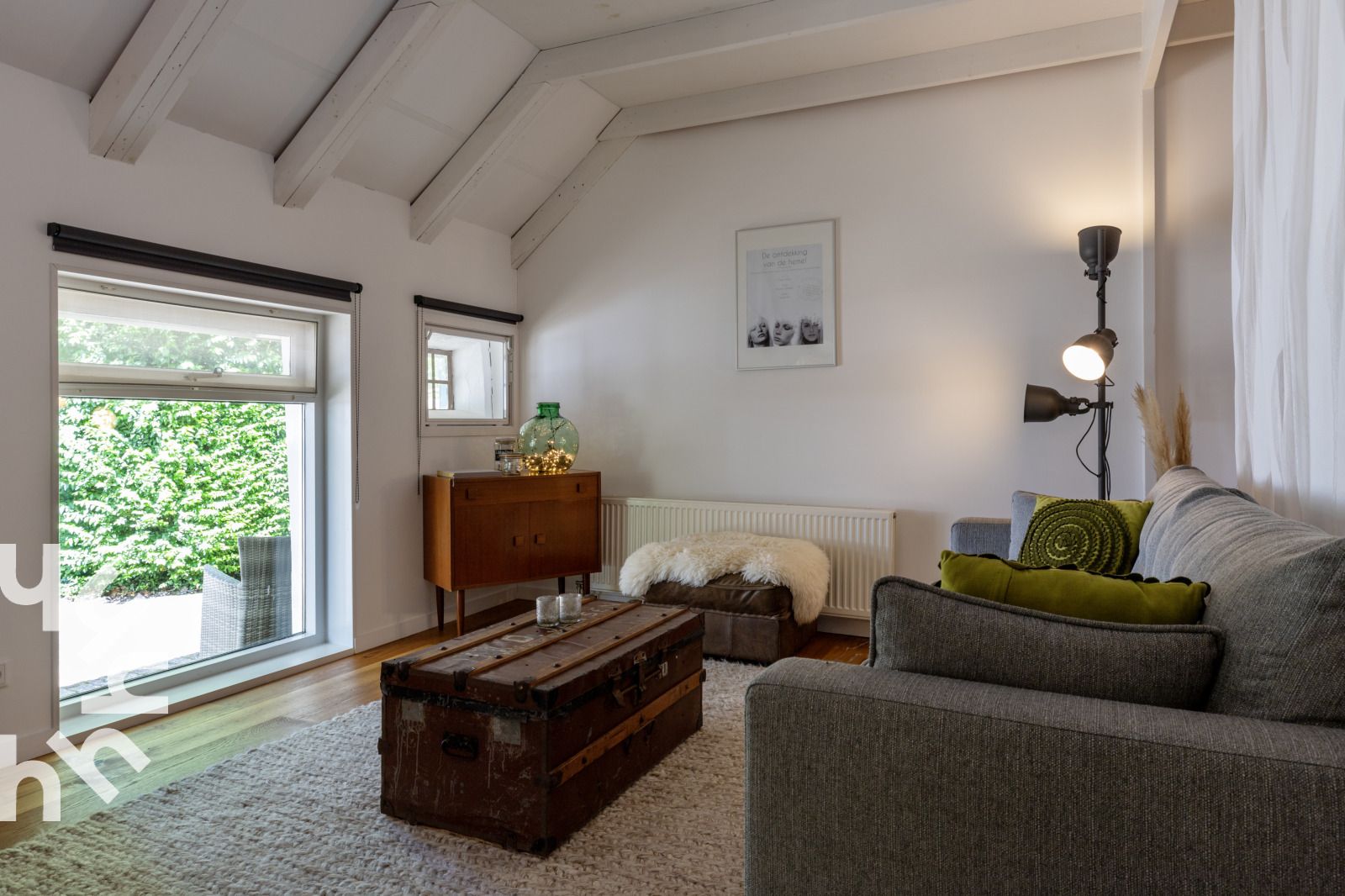 Slaapkamer van OV529 vakantiehuis in Zwolle, Salland, met gezellige inrichting.