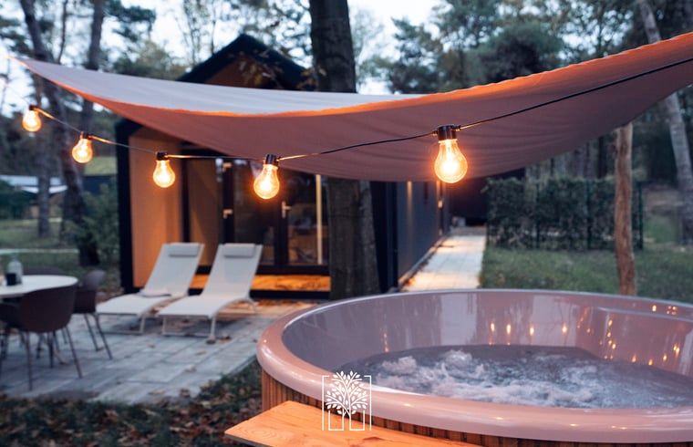 Vakantiehuisje in Haarle biedt een gezellige buitenruimte met jacuzzi en terras in Overijssel.