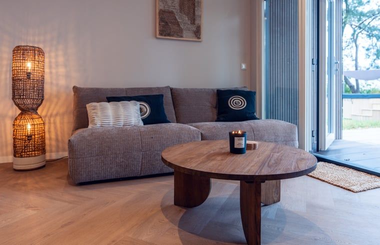 Knusse zithoek in Vakantiehuisje in Haarle, perfect voor ontspanning in Hellendoorn, Salland.